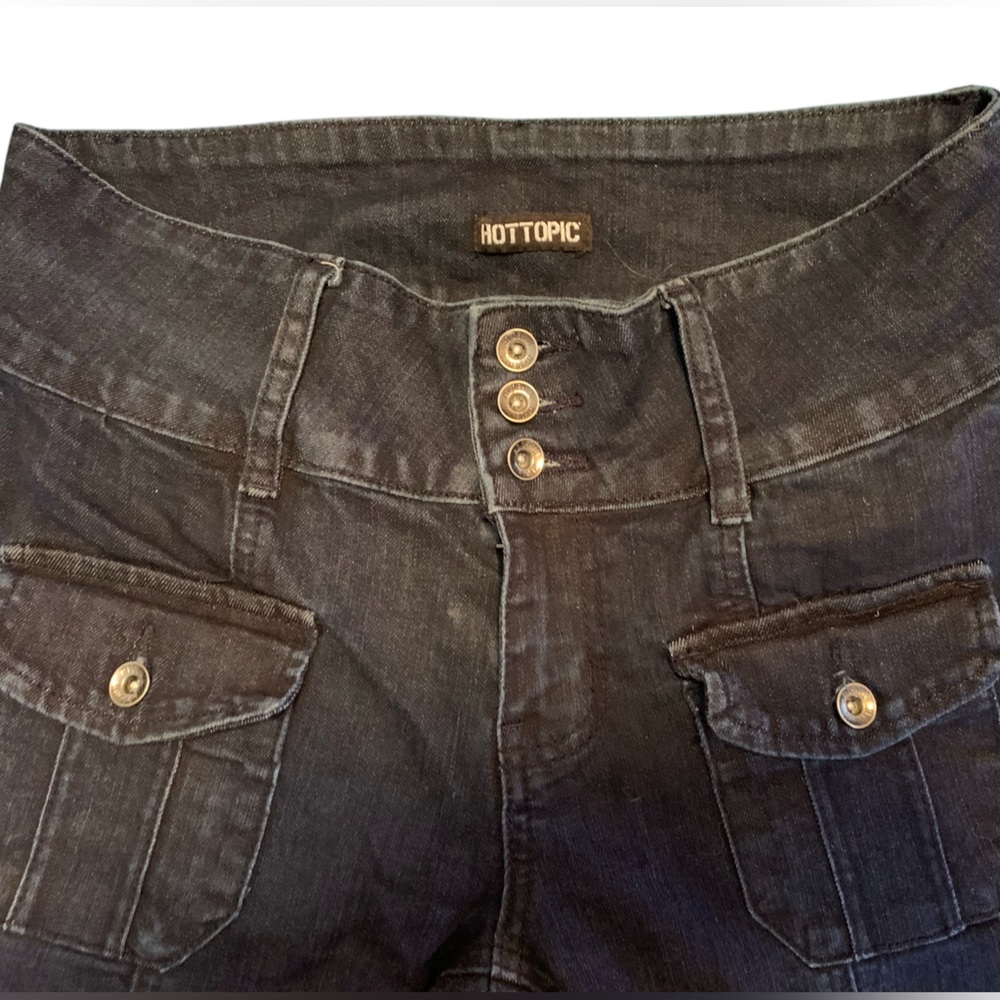 Hot Topic Dark Wash Indigo Blue High Rise Jeans Size 9